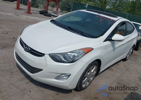 2013 Hyundai Elantra Limited из США, поврежденный, VIN 5NPDH4AE1DH345879